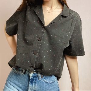 ⭐️ VINTAGE ⭐️ Tangle Briar Black w/ Rainbow Dots